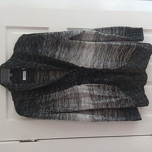 Indigo L button down cardigan